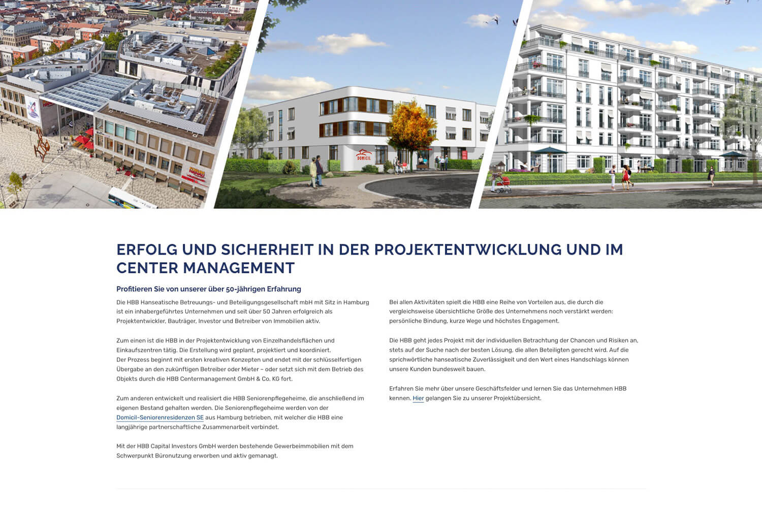 Über uns- Seite aus der HBB Webseite