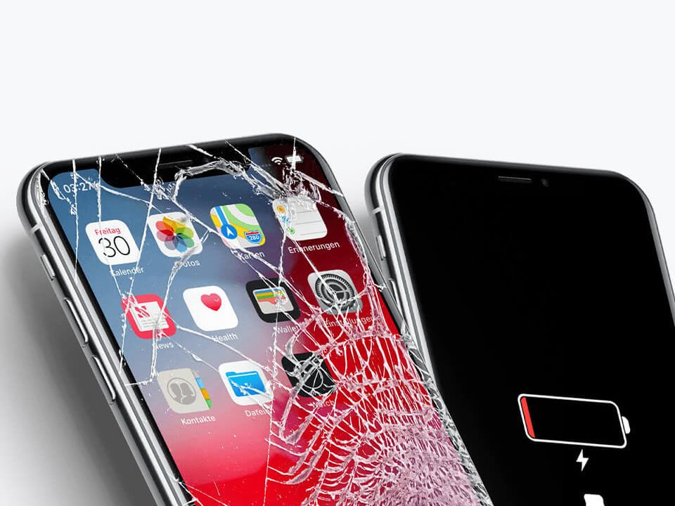 Beschädigter iPhone Bildschirm