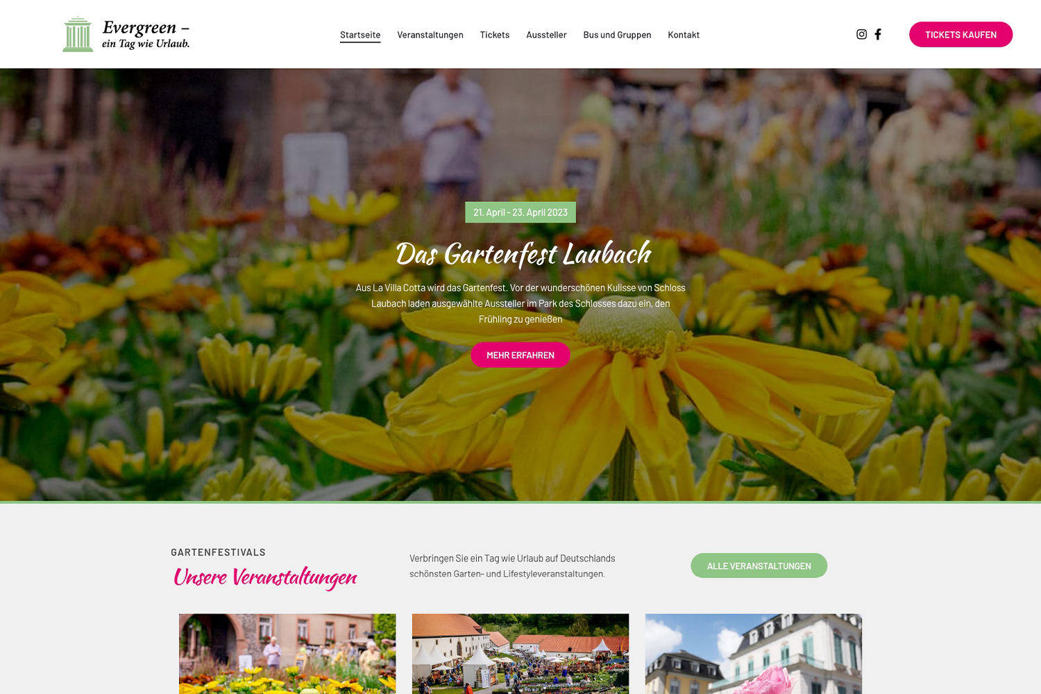 Startseite der Veranstaltung Gartenfestivals